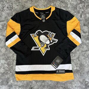 Pittsburgh Penguins Jersey XL Brand New YOUTH Fanatics NHL Black Yellow Hockey